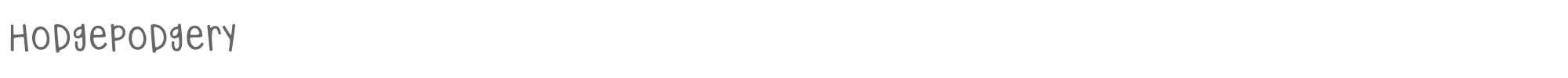 Hodgepodgery Hodgepodgery DEMO.ttf font preview